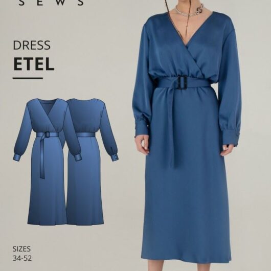 Vikisews Paper Sewing Pattern Etel Dress
