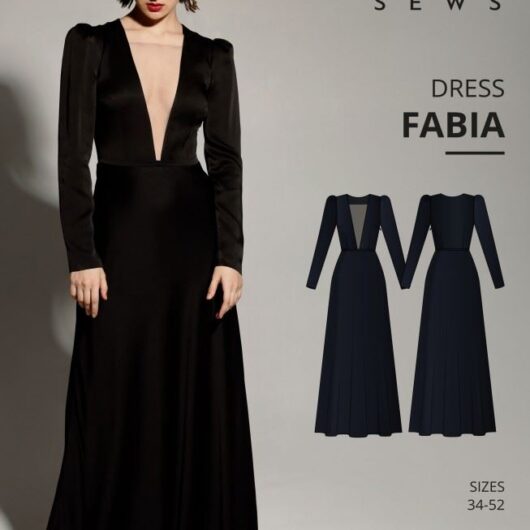 Vikisews Paper Sewing Pattern Fabia Dress