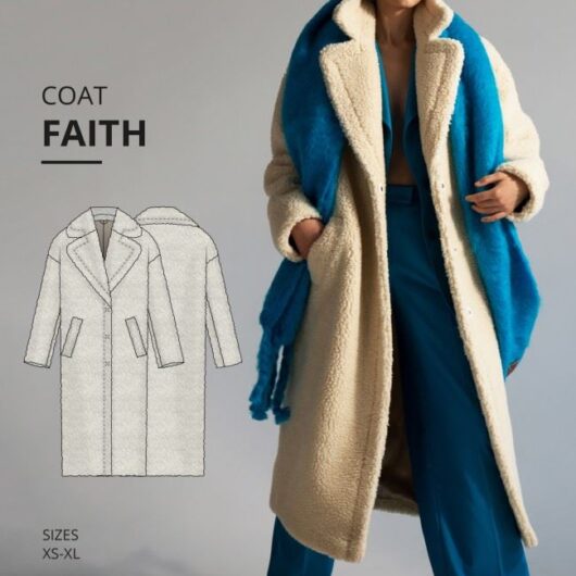 Vikisews Paper Sewing Pattern Faith Coat