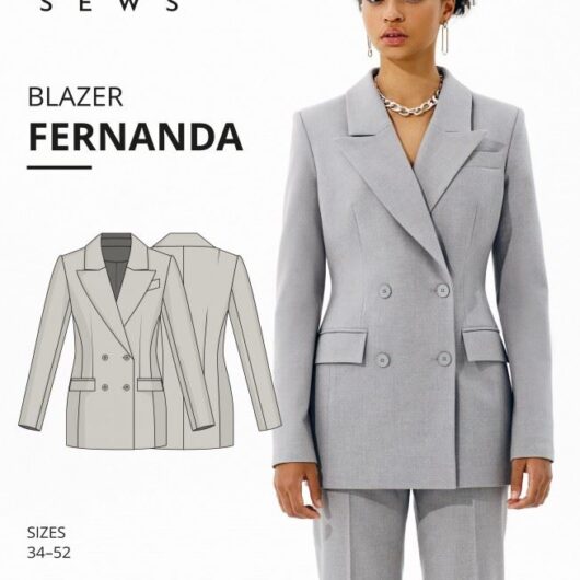 Vikisews Paper Sewing Pattern Fernanda Jacket