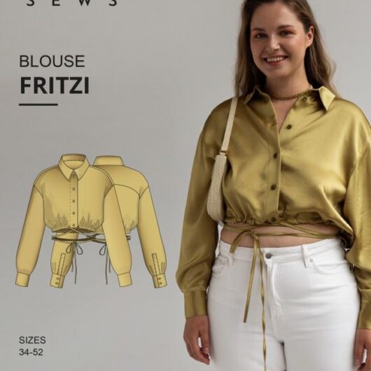 Vikisews Paper Sewing Pattern Fritzi Blouse