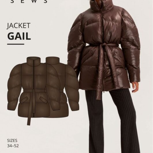 Vikisews Paper Sewing Pattern Gail Puffer Jacket