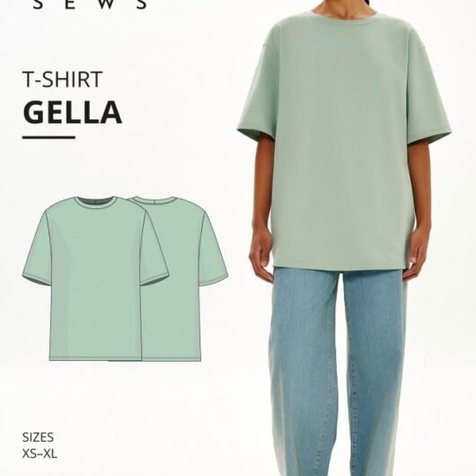 Vikisews Paper Sewing Pattern Gella T Shirt