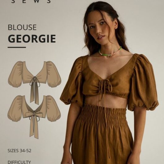 Vikisews Paper Sewing Pattern Georgie Blouse