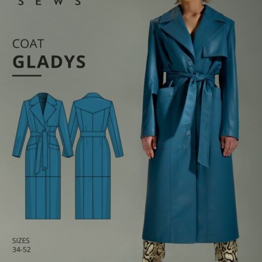 Vikisews Paper Sewing Pattern Gladys Coat