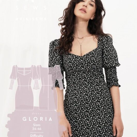 Vikisews Paper Sewing Pattern Gloria Dress