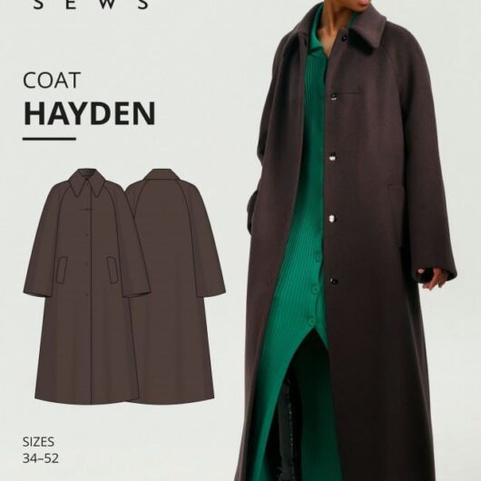 Vikisews Paper Sewing Pattern Hayden Coat