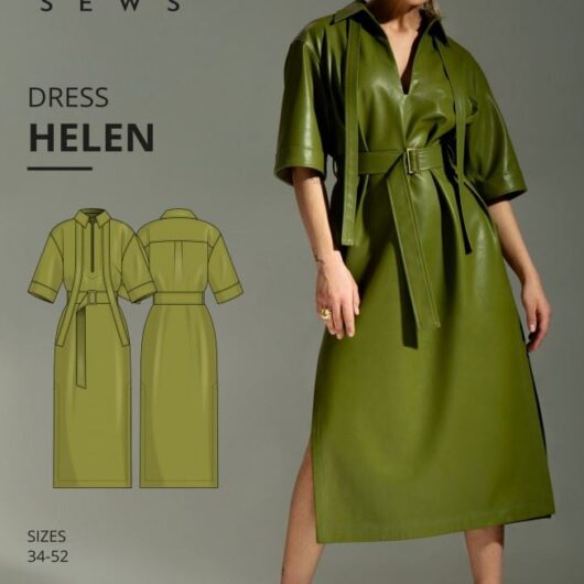 Vikisews Paper Sewing Pattern Helen Dress