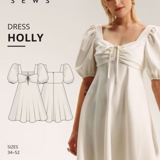 Vikisews Paper Sewing Pattern Holly Dress