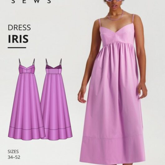 Vikisews Paper Sewing Pattern Iris Dress