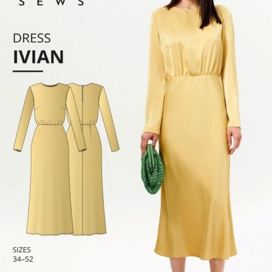 Vikisews Paper Sewing Pattern Ivian Dress