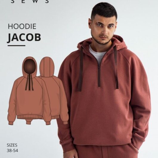 Vikisews Paper Sewing Pattern Jacob Hoodie