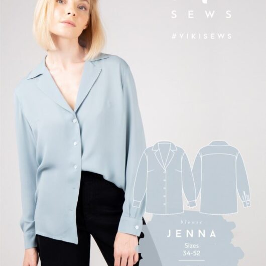 Vikisews Paper Sewing Pattern Jenna Blouse