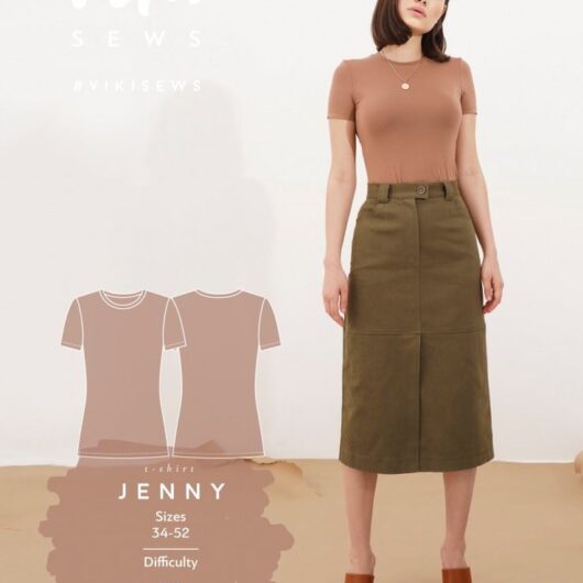 Vikisews Paper Sewing Pattern Jenny T Shirt