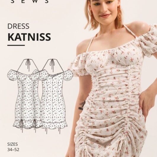 Vikisews Paper Sewing Pattern Katniss Dress