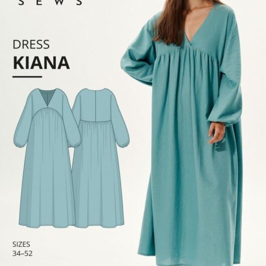Vikisews Paper Sewing Pattern Kiana Dress