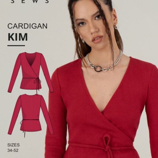 Vikisews Paper Sewing Pattern Kim Cardigan