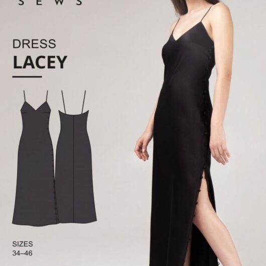 Vikisews Paper Sewing Pattern Lacey Dress