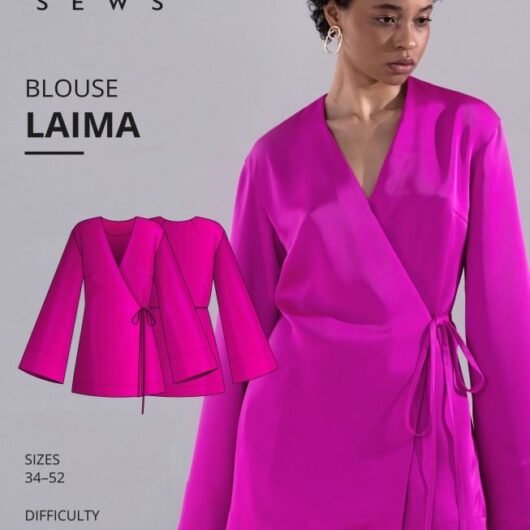 Vikisews Paper Sewing Pattern Laima Blouse