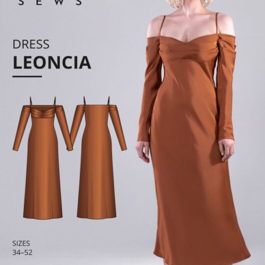 Vikisews Paper Sewing Pattern Leoncia Dress