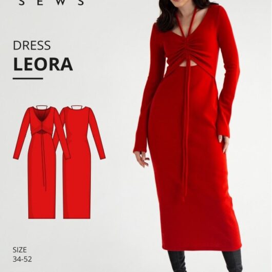 Vikisews Paper Sewing Pattern Leora Dress