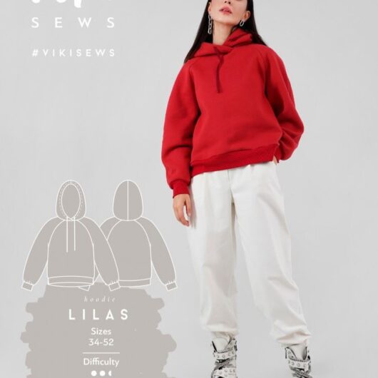 Vikisews Paper Sewing Pattern Lilas Hoodie