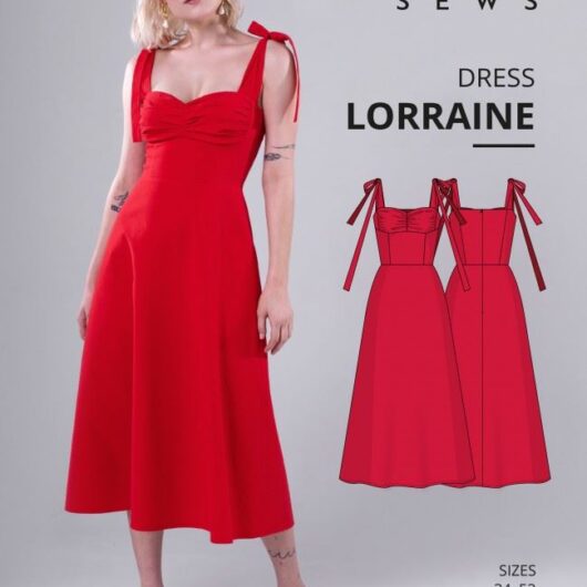 Vikisews Paper Sewing Pattern Lorraine Dress