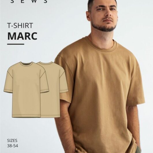 Vikisews Paper Sewing Pattern Marc T Shirt