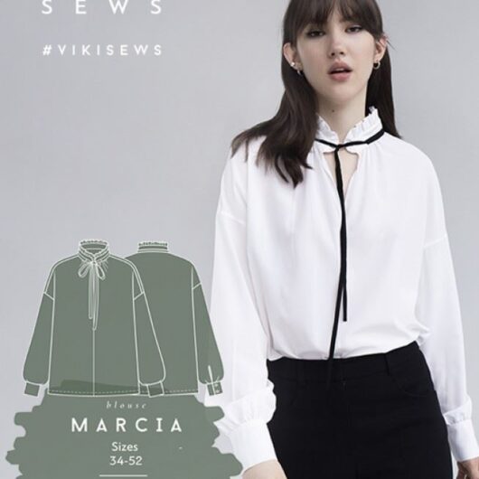 Vikisews Paper Sewing Pattern Marcia Blouse