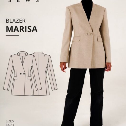 Vikisews Paper Sewing Pattern Marisa Blazer