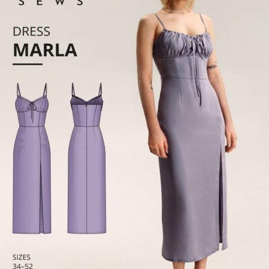 Vikisews Paper Sewing Pattern Marla Dress