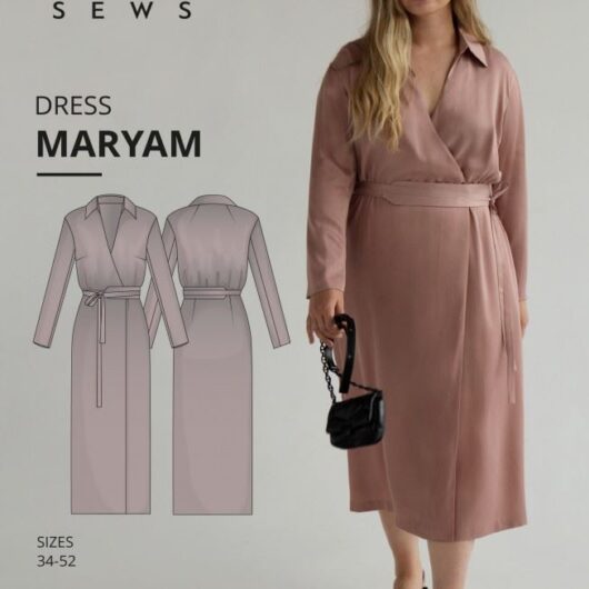Vikisews Paper Sewing Pattern Maryam Dress