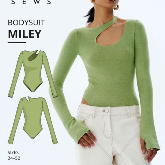 Vikisews Paper Sewing Pattern Miley Bodysuit