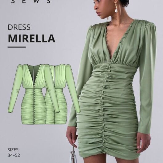 Vikisews Paper Sewing Pattern Mirella Dress
