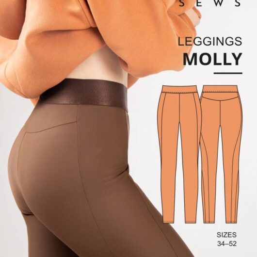 Vikisews Paper Sewing Pattern Molly Leggings