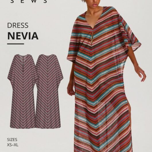 Vikisews Paper Sewing Pattern Nevia Dress