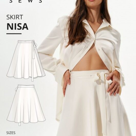 Vikisews Paper Sewing Pattern Nisa Skirt