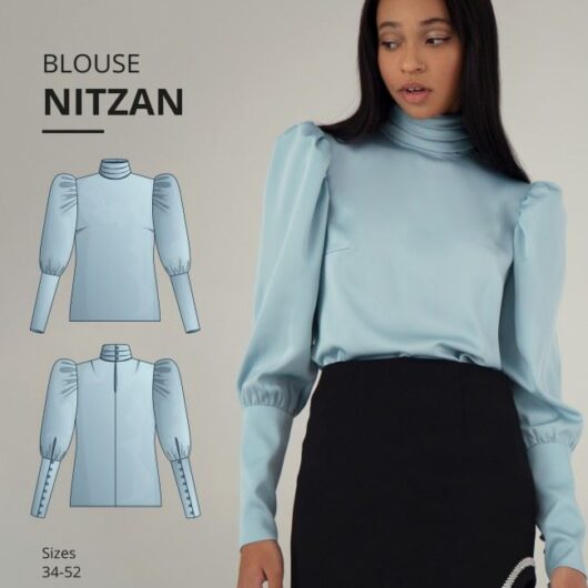 Vikisews Paper Sewing Pattern Nitzan Blouse