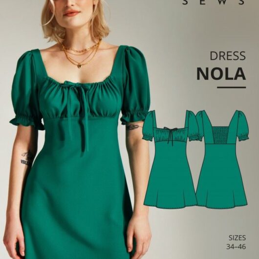 Vikisews Paper Sewing Pattern Nola Dress