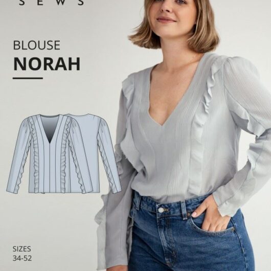 Vikisews Paper Sewing Pattern Norah Blouse