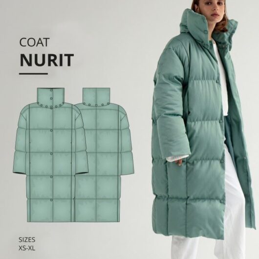 Vikisews Paper Sewing Pattern Nurit Coat