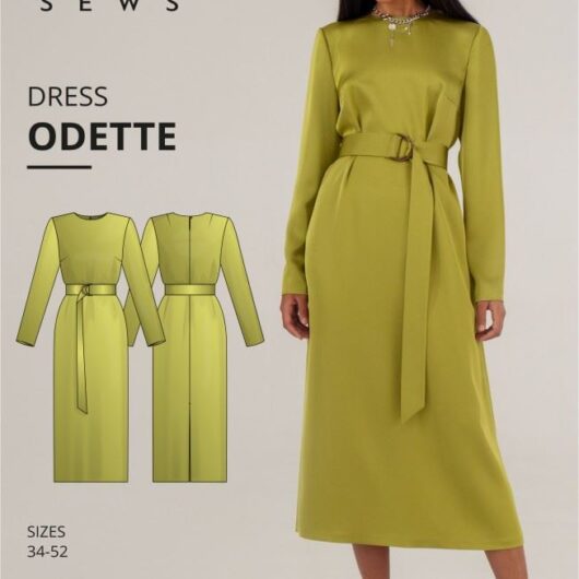 Vikisews Paper Sewing Pattern Odette Dress
