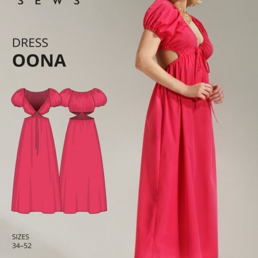 Vikisews Paper Sewing Pattern Oona Dress