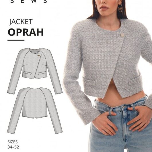 Vikisews Paper Sewing Pattern Oprah Jacket