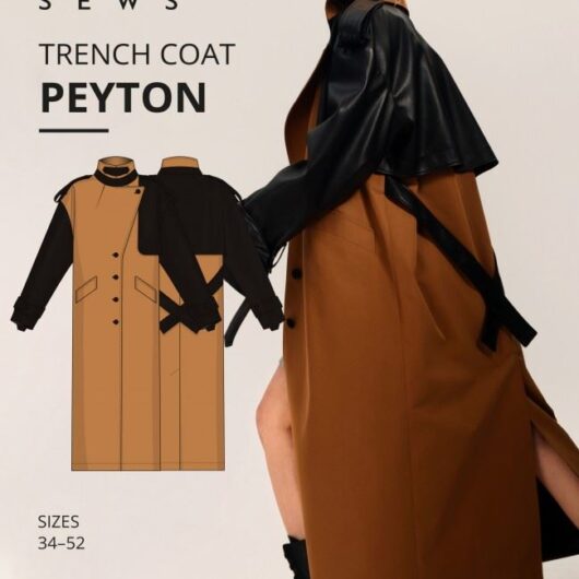 Vikisews Paper Sewing Pattern Peyton Trench Coat