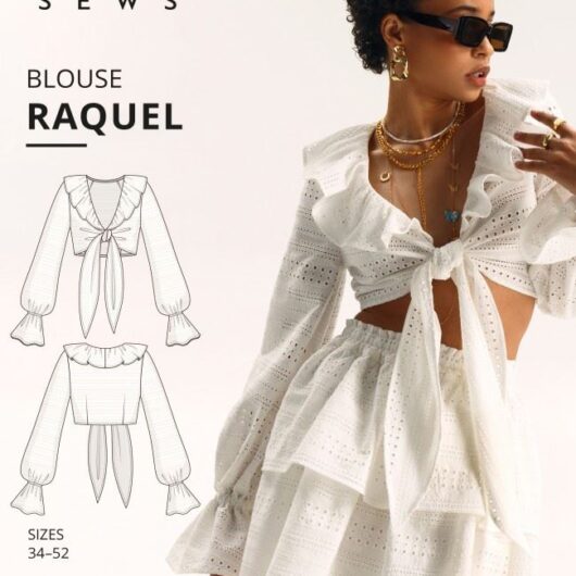 Vikisews Paper Sewing Pattern Raquel Blouse