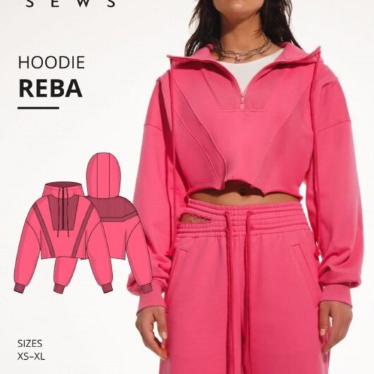 Vikisews Paper Sewing Pattern Reba Hoodie