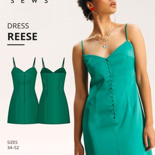 Vikisews Paper Sewing Pattern Reese Dress