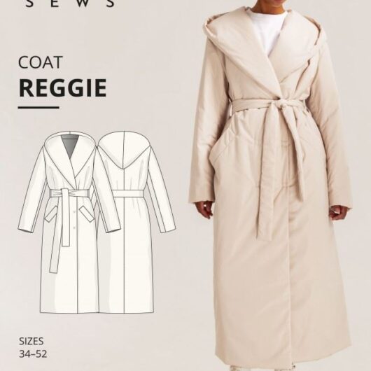 Vikisews Paper Sewing Pattern Reggie Coat