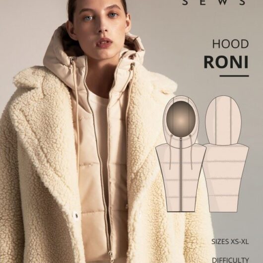 Vikisews Paper Sewing Pattern Roni Hood